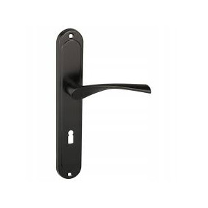 Klamka do drzwi   z szyldem 90 wkład ROMANA SATYNA